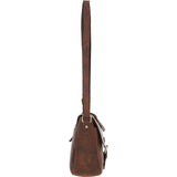 Vintage Satchel Leather Handbag Mud/brown: Kidderminster