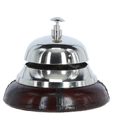 Premium Counter Bell With Leather Base Chestnut: LF-140