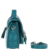 Stylish Ashwood Leather Medium Satchel Bag Green: Y-62