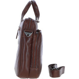 Ashwood Leather Men’s Messenger Laptop Bag Chestnut: S-63
