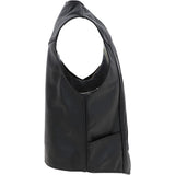 All Leather Waistcoat Black :  G-W/C 201