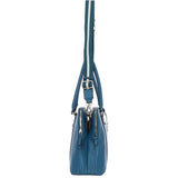 Ashwood 3 Section Large Leather Handbag Teal: X-39