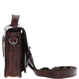 Ashwood Leather Mini Crossbody Satchel Bag Brandy: P-61