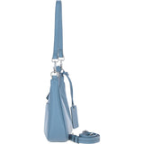 Ashwood Leather Ladies Shoulder X Crossbody Bag Denim Blue: 64397