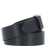 Real Leather Handmade Mens Belt Black: MB-150
