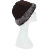 Ladies Luxury Sheepskin Hat Brown/Brissa: KB-496