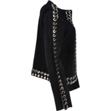 Suede Leather Jacket Black: 50634