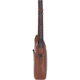Brampton Leather Men's Messenger Bag Tan: 64273