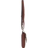Ashwood Leather & Tweed elegance Crossbody Bag Tan/Green Check: TW-20-010-TGNH
