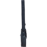 Ashwood Leather Medium Men's Buckle Crossbody Bag Black: S-61