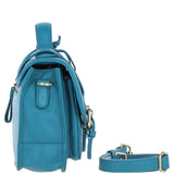 Stylish Ashwood Leather Large Satchel Bag Turquise: Y-63