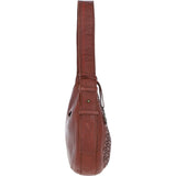 Stylish Ashwood Leather Curved Shoulder Bag Tan: GV-64288