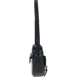 Ashwood Leather Round Crossbody Bag Black: P-66