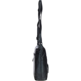 Versatile Leather Shoulder Bag Black: Bondoran