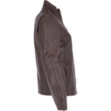 Leather Jacket Mid Brown/app: AWL-738