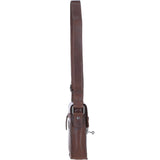 Ashwood Leather Men's Buckle Crossbody Bag Chestnut: S-60
