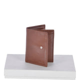 Vegetable Tanned Flip Side 6 card, ID & Coins Dual Bill fold Tab Leather Wallet Tan : 1246-VT