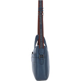 Brampton Leather Men's Messenger Bag Navy: 64273