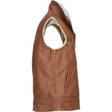 Ashwood Men's Leather Waistcoat Tan: SIGMA