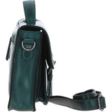 Ashwood Leather Medium Crossbody Satchel Bag Green: P-62