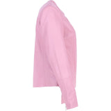 Women's Collarless Leather Fashion Jacket Pink: AWL-284