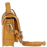 Stylish Ashwood Leather Small Satchel Bag Mustard: Y-61