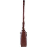 Vegetable Tanned Small Leather Shoulder Bag Chestnut : V-27