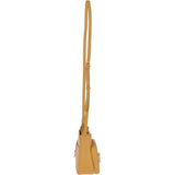 Small Compact Leather Crossbody Bag Yellow - 62662