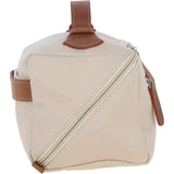 Fenland Canvas & Leather Wash Bag Tan/cream: FEN-759