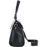 Ashwood Medium Leather Grab Bag Black: V-83