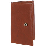Women's Vintage Wash 12 Card Leather Purse Honey Tan: G-42