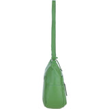 Leather Shoulder Bag with Zip & Magnetic Pocket Fern: Meath