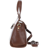 Ashwood Medium Leather Grab Bag Brown: V-83