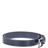 Mens Leather Belt Navy: AB-12