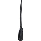 Elegant Leather Crossbody Bag Black: Delilah