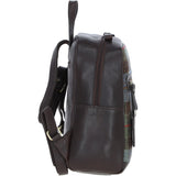 Authentic Ashwood Leather & Harris Tweed® Cloth Backpack Brown/Mcload: TW-28-01-BM
