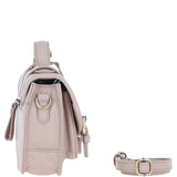 Stylish Ashwood Leather Medium Satchel Bag Beige: Y-62