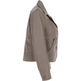 Ashwood Leather Short Blazer Jacket Biscuit : Awl 1676