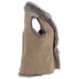 Reversible Toscana Suede Leather Gilet Mouse Tt: KB-42