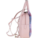 Ashwood Leather & Harris Tweed® Cloth Multi-Pocket Backpack Baby-pink/Pink: TW-66-15-BP