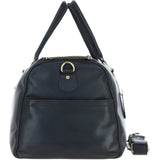 Large Leather Holdall Black: K-48