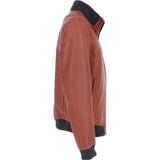 Ashwood Leather Men’s Modern Bomber Jacket Orange Tan: 162176