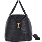 Large Leather Vintage Holdall Black : G-36