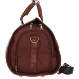 Premium Leather Holdall with Detachable Shoulder Strap Tan: pl-49
