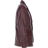 Classic Men's Ashwood Leather Blazer Burgandy: AWL-2288
