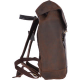 Vintage Oily Hunter Leather Backpack Brown: Kane