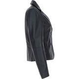 Ashwood Leather Women's Two Button Black Blazer: 10157