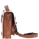 Ashwood Leather Medium Crossbody Satchel Bag Tan: P-62