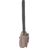 Fenland Canvas & Leather Crossbody Bag Mud/grey: FEN-751