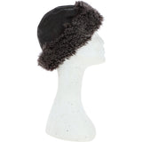 Ladies Vintage Curly Luxury Sheepskin  Hat Brown/Brissa: CURL HAT